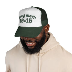 Navy Math Trucker Cap