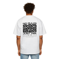 Just Vibe T-Shirt — 'No Rules' Graphic Oversized Tee