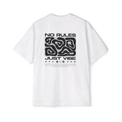 Just Vibe T-Shirt — 'No Rules' Graphic Oversized Tee