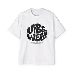 Vibe Wear Graphic Tee — Retro Bubble Logo Men’s Oversized T‑Shirt