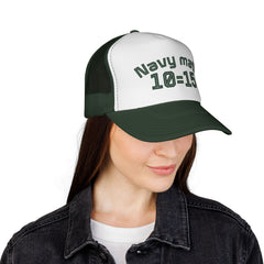 Navy Math Trucker Cap