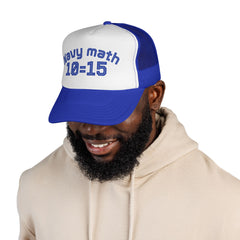 Navy Math Trucker Cap