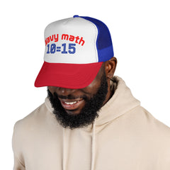 Navy Math Trucker Cap