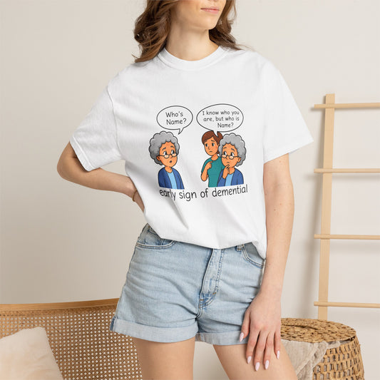 Early Sign of Dementia Awareness T-Shirt