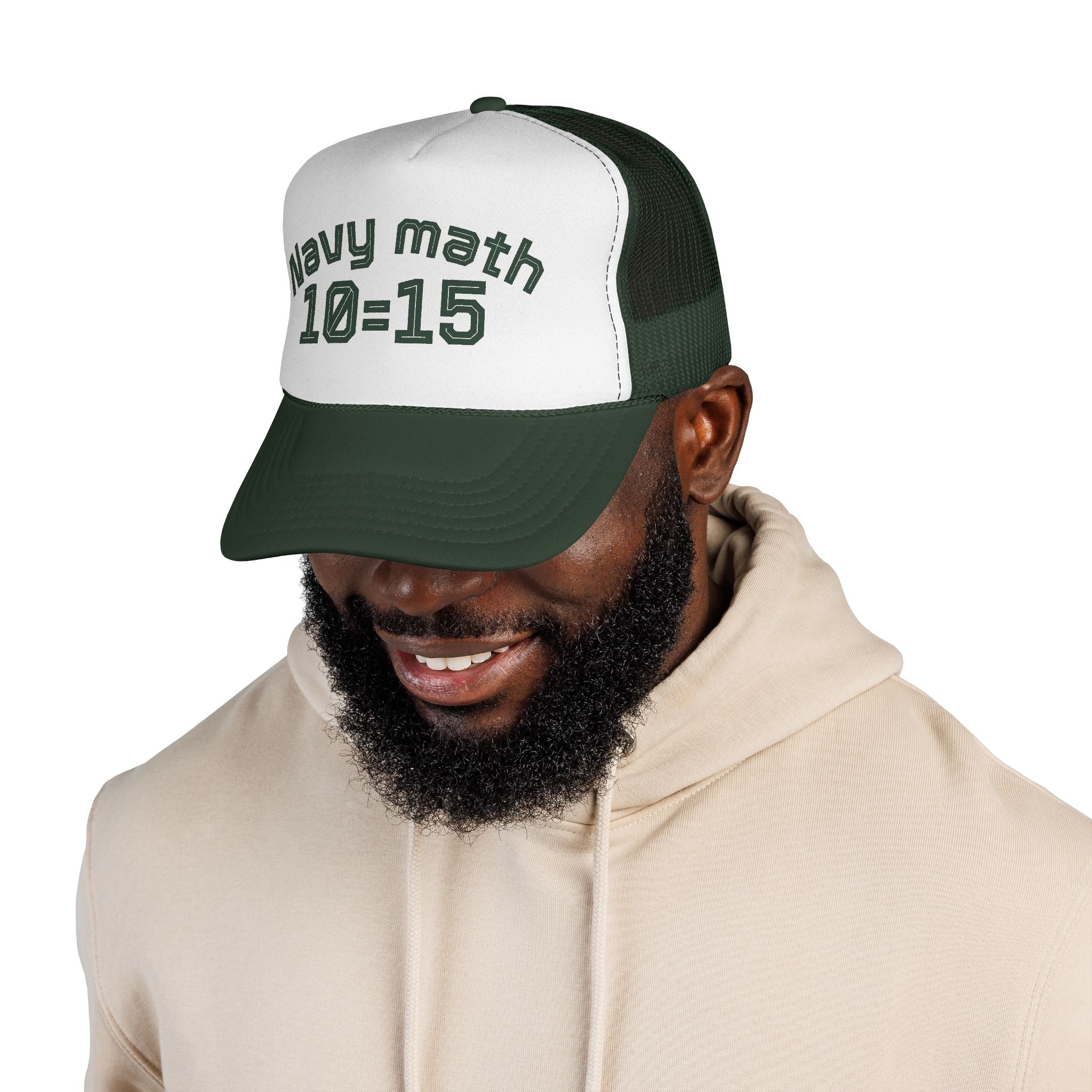 Navy Math Trucker Cap