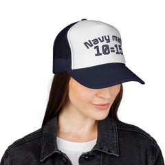 Navy Math Trucker Cap