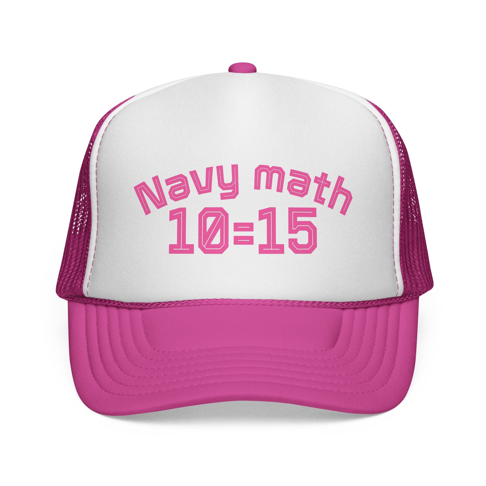 Navy Math Trucker Cap