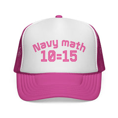 Navy Math Trucker Cap
