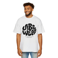 Vibe Wear Graphic Tee — Retro Bubble Logo Men’s Oversized T‑Shirt