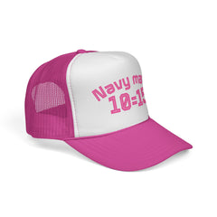 Navy Math Trucker Cap