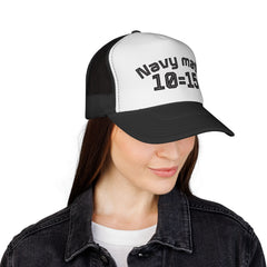 Navy Math Trucker Cap