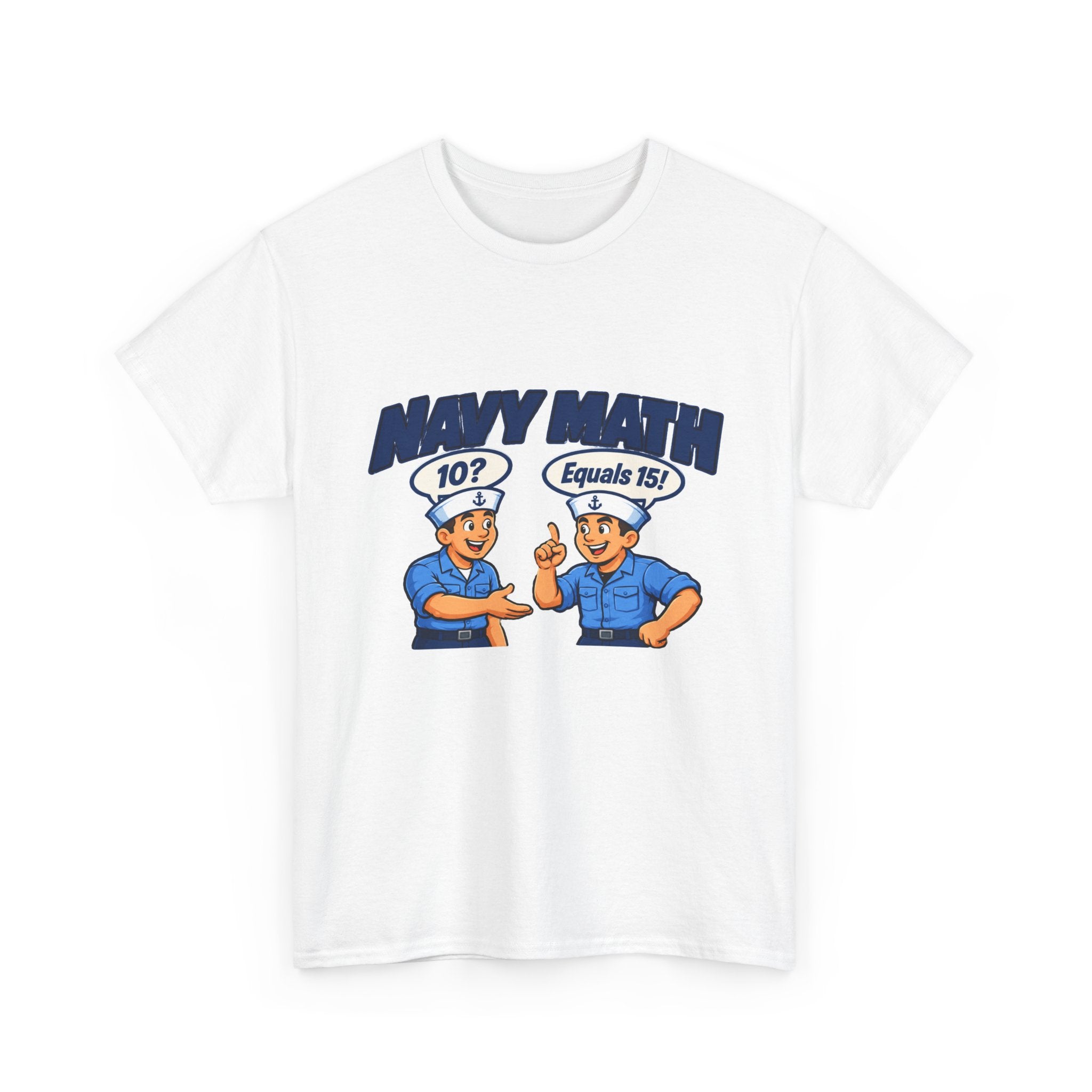 Navy Math Funny Graphic Tee