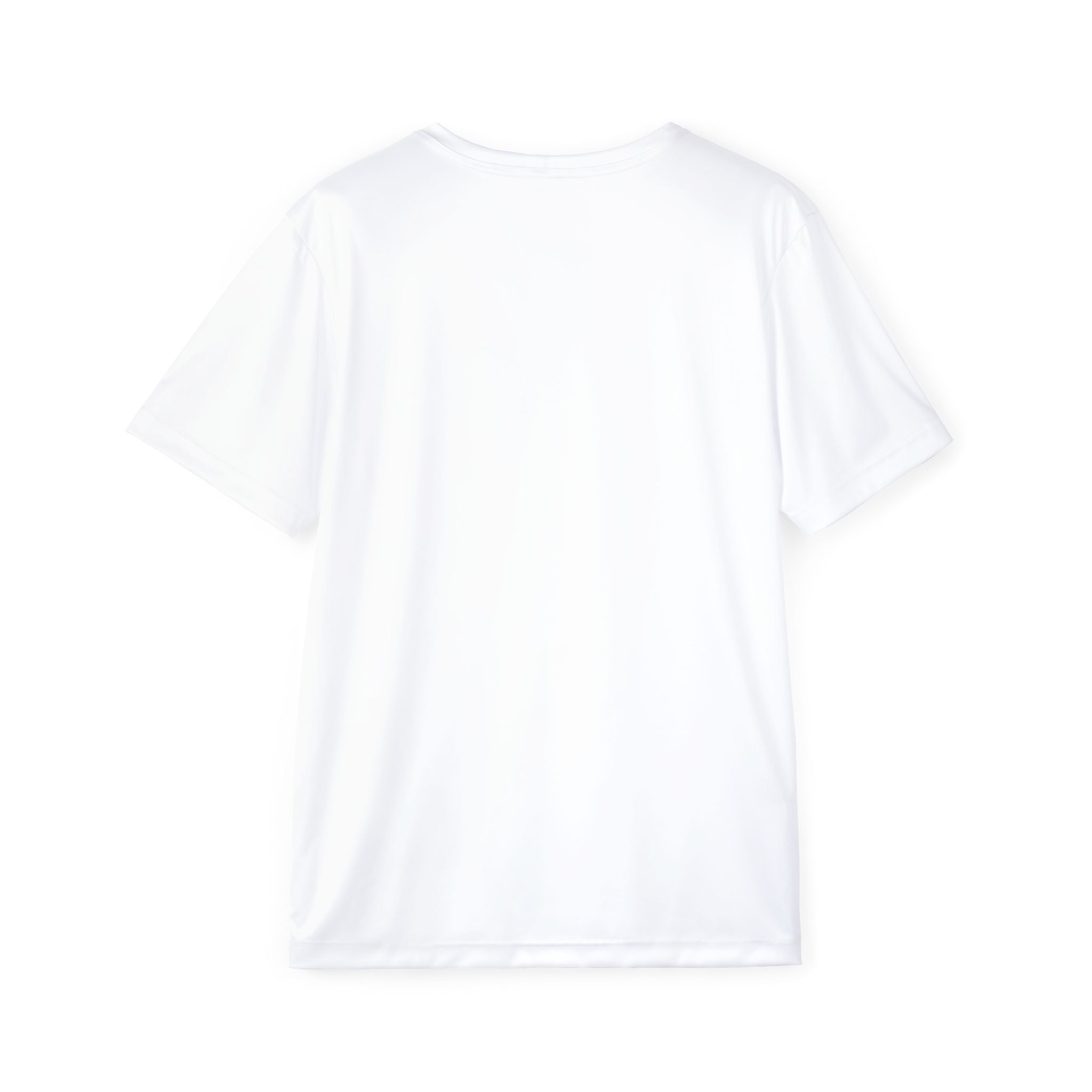 Astronaut Graffiti Tee — Men's Graphic Sports Jersey with 'Never' Box-Head Design