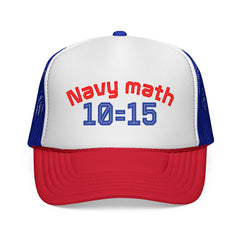 Navy Math Trucker Cap