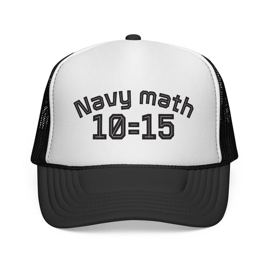 Navy Math Trucker Cap