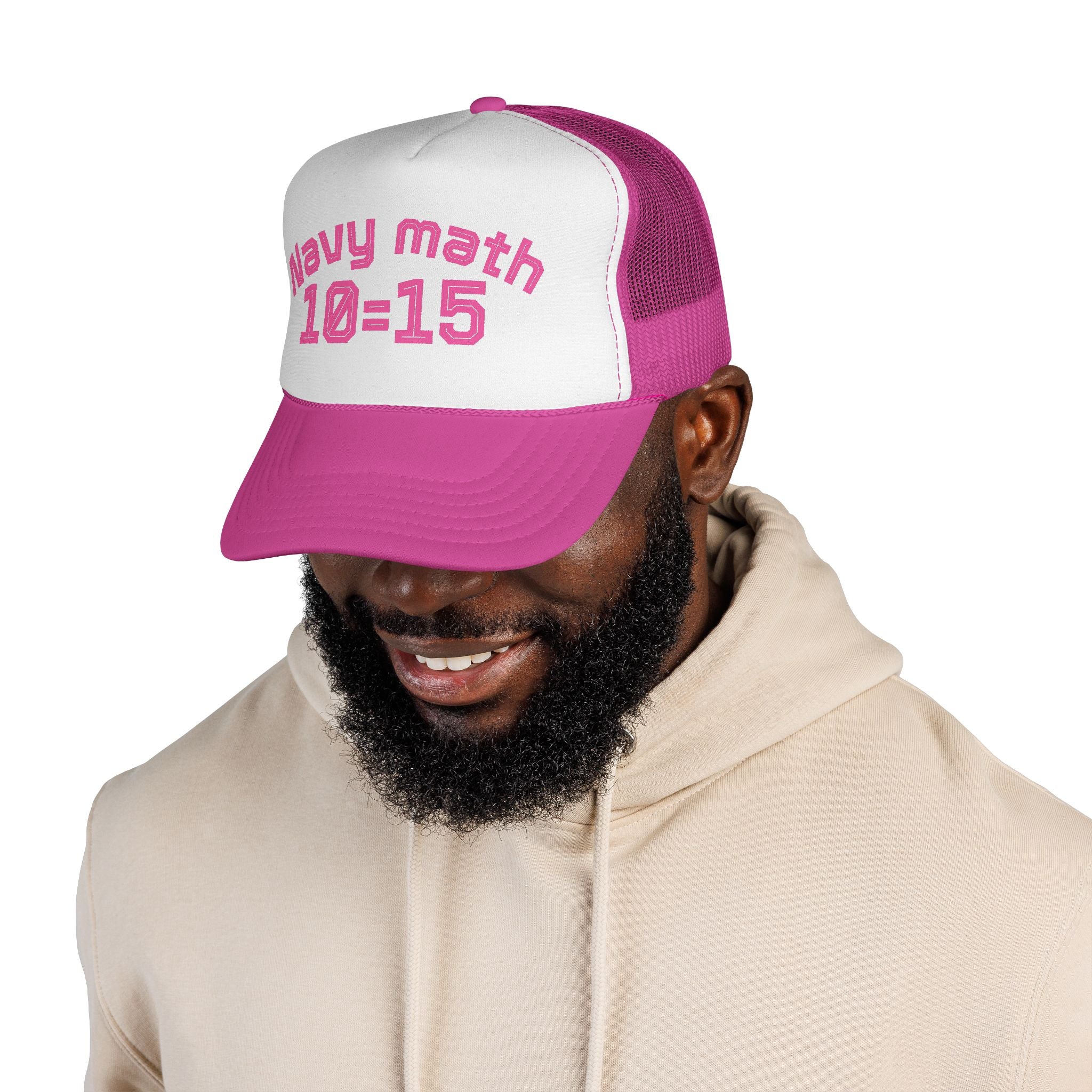 Navy Math Trucker Cap