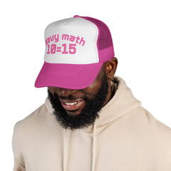 Navy Math Trucker Cap