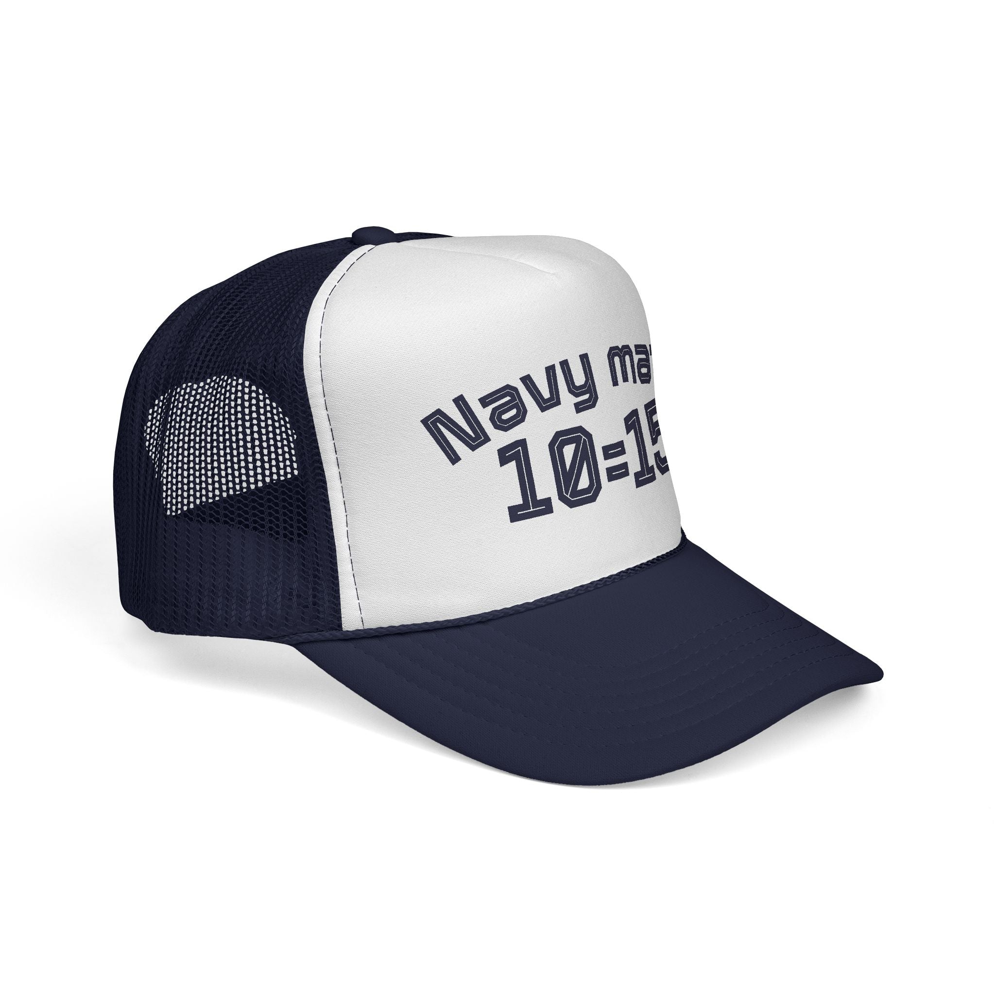 Navy Math Trucker Cap