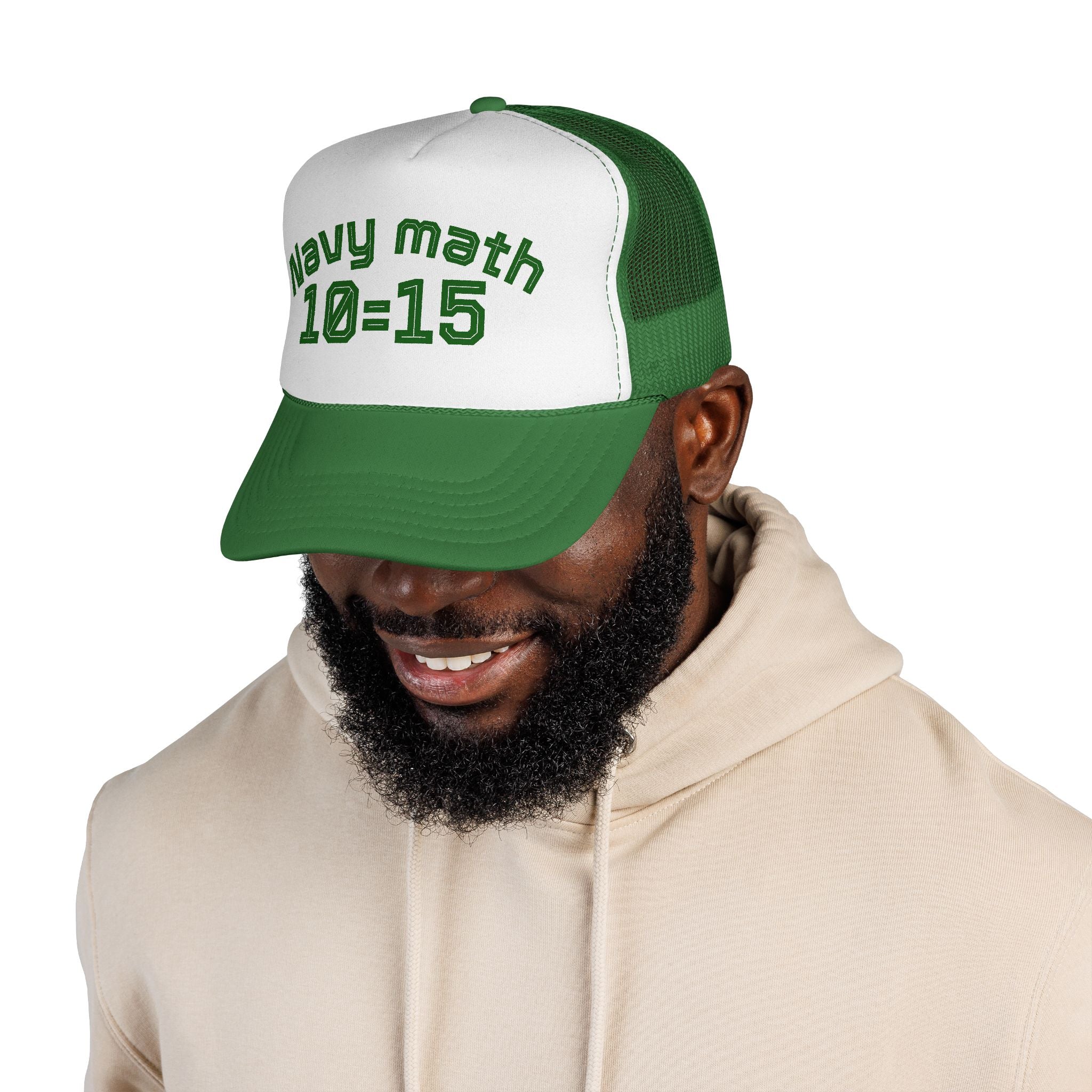Navy Math Trucker Cap