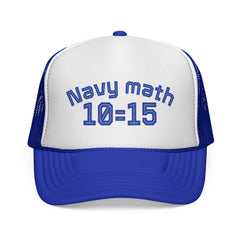 Navy Math Trucker Cap