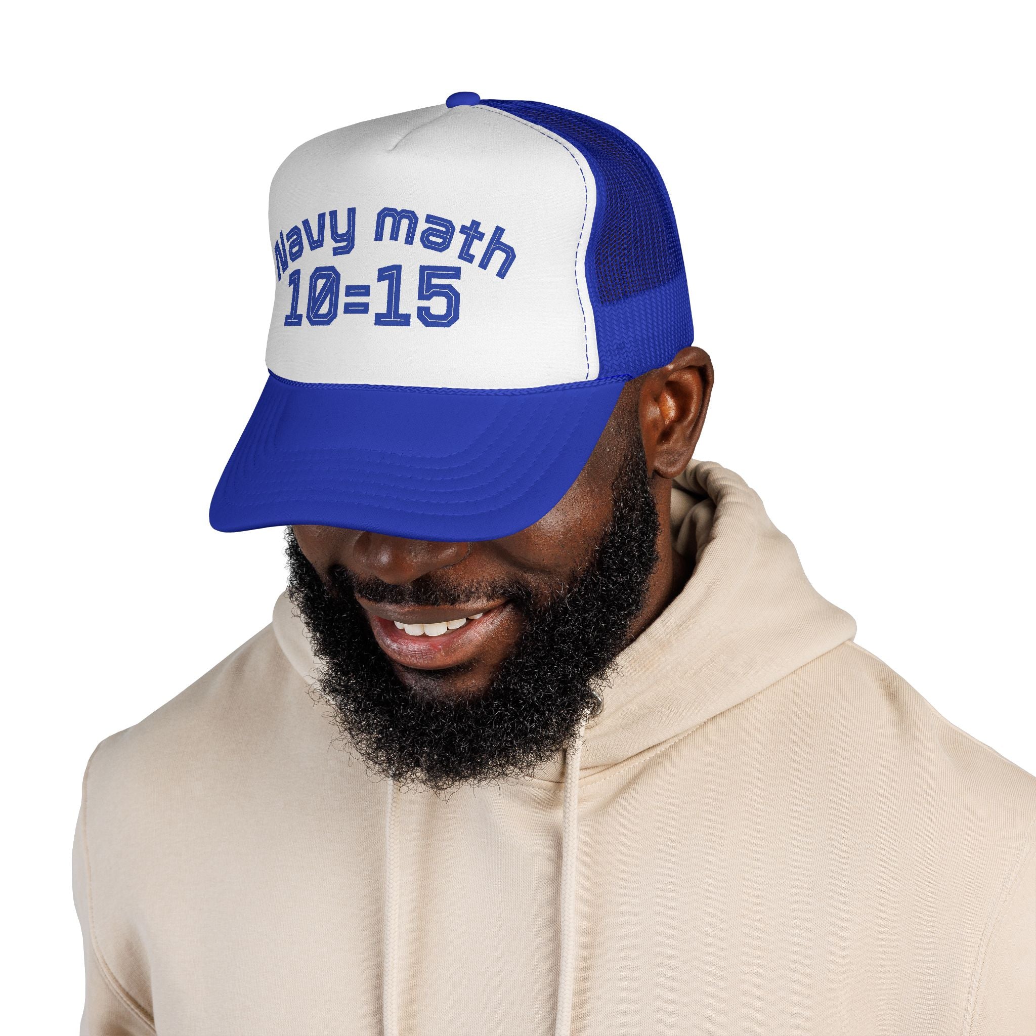Navy Math Trucker Cap