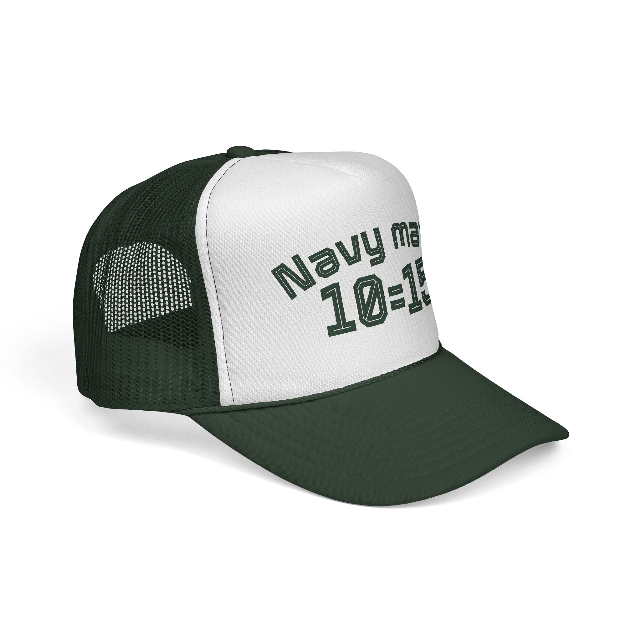 Navy Math Trucker Cap