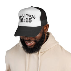 Navy Math Trucker Cap