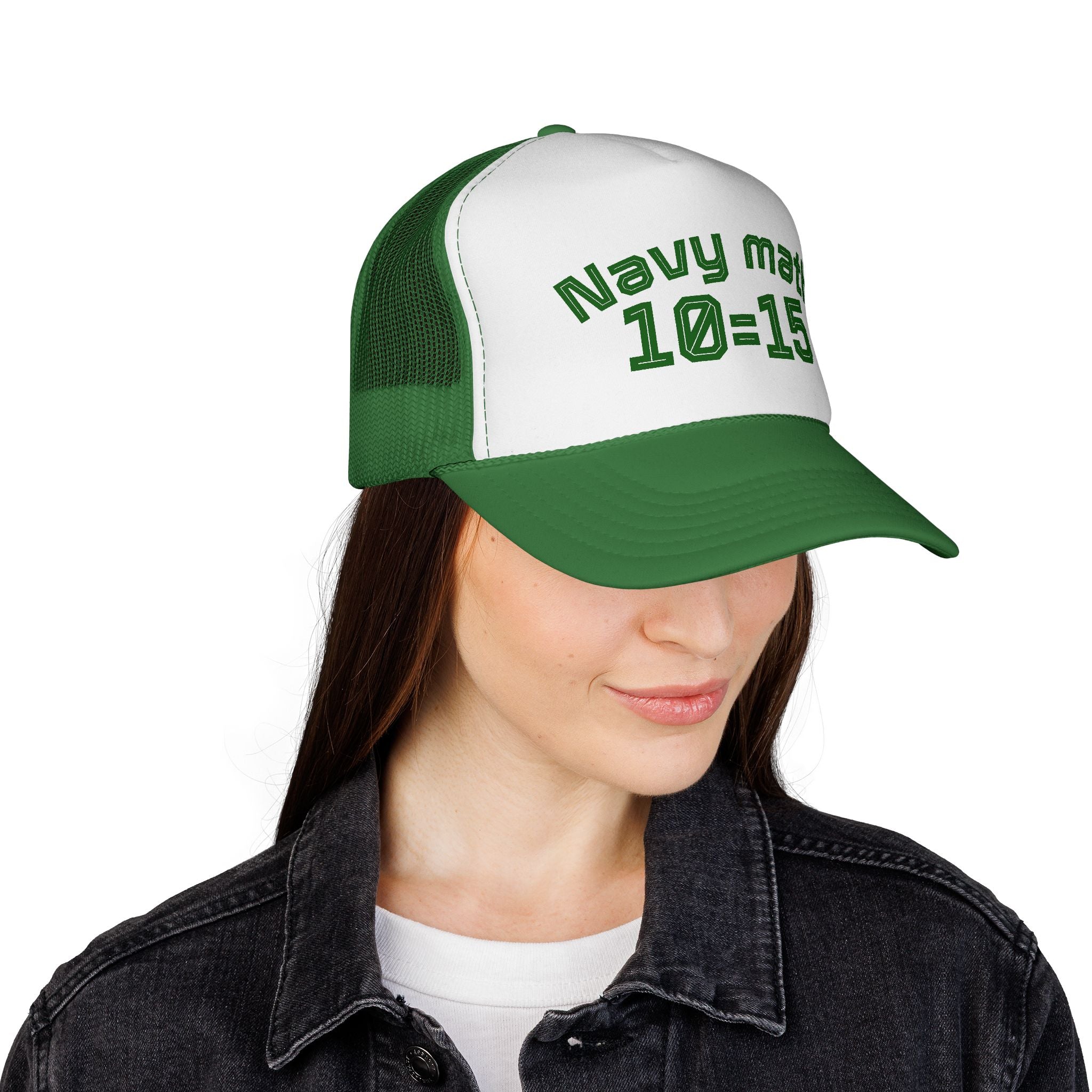 Navy Math Trucker Cap