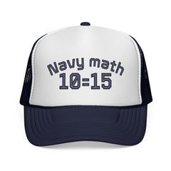 Navy Math Trucker Cap